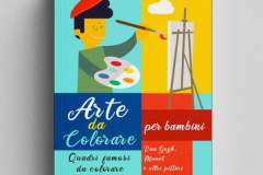 illustrazioni e grafica della collana Arte da-Colorare vol 1