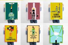 Illustrazione per i manifesti manifesti del libro POP-TEN