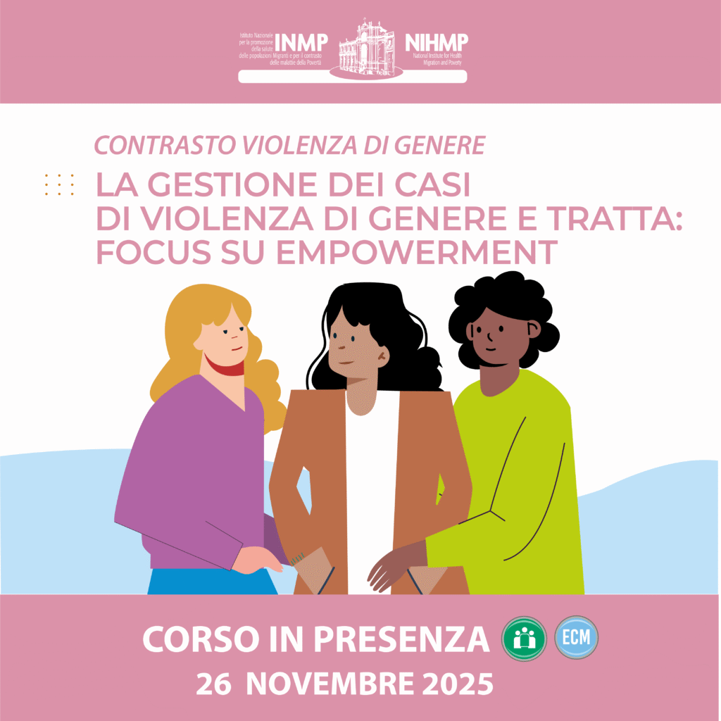 Illustrazione e Grafica per il corso di  formazione “La gestione dei casi di violenza di genere e tratta: focus su empowerment” dell'INMP 